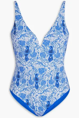 Heidi Klein Reversible printed swimsuit - Blue