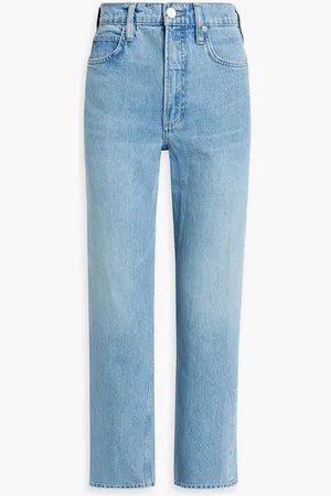 Frame Le High high-rise straight-leg jeans - Blue