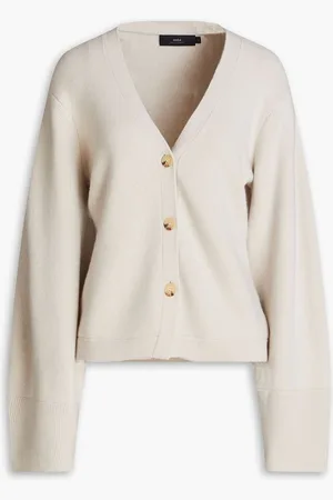 Arch4 Hyacinth ribbed cashmere cardigan - White
