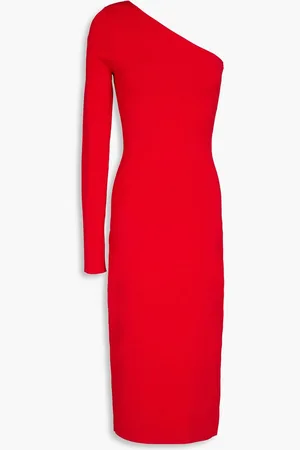Victoria Beckham VB Body one-shoulder stretch-knit midi dress