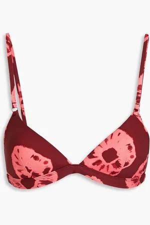 ZIMMERMANN Tie-dyed triangle bikini top - Purple