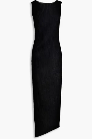 Maison Margiela Ribbed cotton-blend midi dress