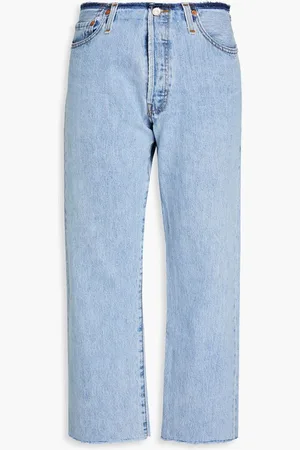 RE/DONE Mid-rise straight-leg jeans - Blue