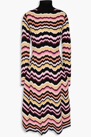 Missoni Intarsia turtleneck dress