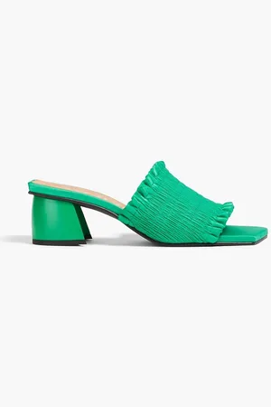 Ganni Smock 65 satin mules
