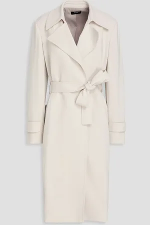 THEORY Oaklane crepe trench coat