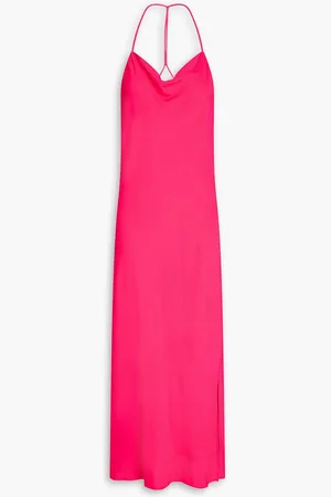 Bash Crepe midi slip dress - Pink
