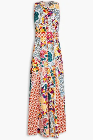 Diane von Furstenberg Elliot printed stretch-cotton poplin maxi dress