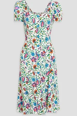 Diane von Furstenberg Elena printed crepe dress