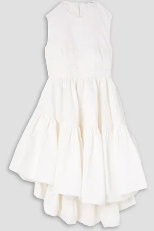 Cecilie Bahnsen Sanne open-back matelassé mini dress
