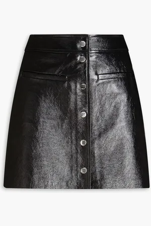 Maje Faux leather mini skirt