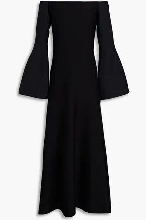 GABRIELA HEARST Sinead off-the-shoulder wool and silk-blend maxi dress