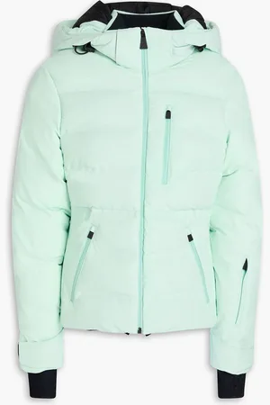 Aztech Nuke quilted hooded ski jacket - Green