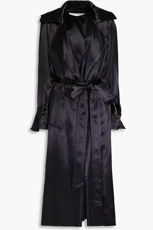 Victoria Beckham Crepe-satin trench coat