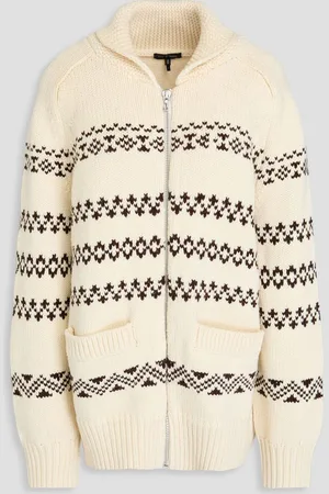 RAG&BONE Brooke jacquard-knit cardigan - White