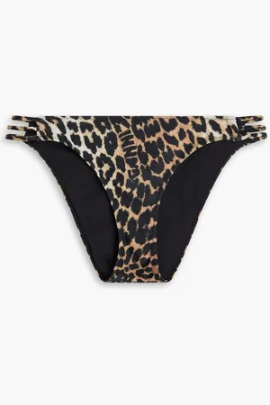 Ganni Leopard-print bikini briefs