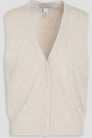 AUTUMN CASHMERE Cashmere vest - White