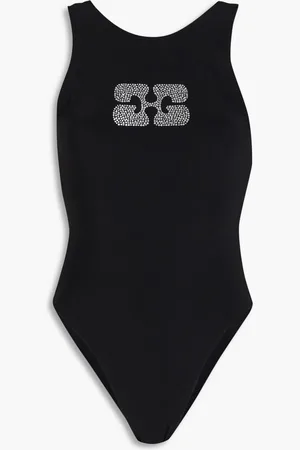 Ganni Crystal-embellished swimsuit