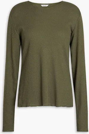 Holzweiler Stretch-cotton jersey top - Green