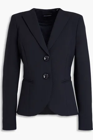 Emporio Armani Crepe blazer - Blue