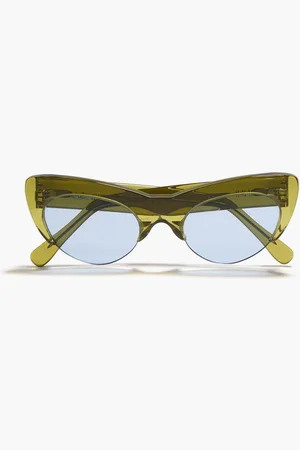 Ganni Cat-eye acetate sunglasses - Green