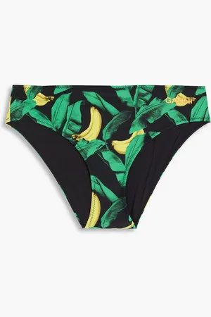 Ganni Printed bikini briefs
