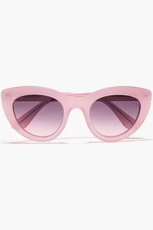 Ganni Cat-eye acetate sunglasses - Purple