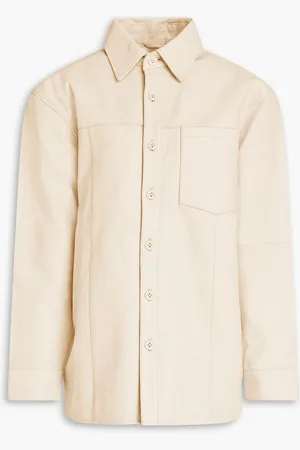 Deadwood Spike leather jacket - White