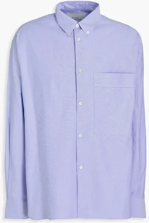 STUDIO NICHOLSON Cotton Oxford shirt - Blue