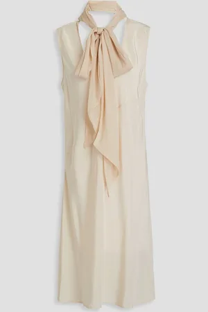 Helmut Lang Silk crepe de chine dress - White