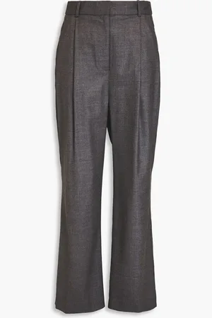 Loulou Studio Solo wool-blend twill wide-leg pants - Blue