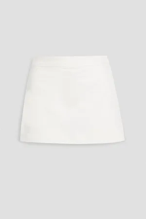 ALICE+OLIVIA Alice Olivia - Lakelyn skirt-effect denim shorts