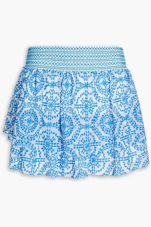 ALICE+OLIVIA Alice Olivia - Bethie embroidered georgette mini skirt