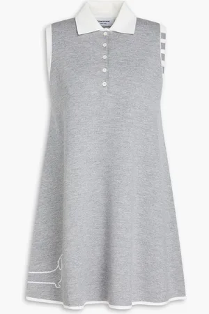 Thom Browne Jacquard-knit wool-blend mini dress