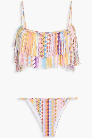 Missoni Fringed printed bikini