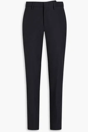 Dunhill Tapered cotton and wool-blend twill pants - Gray