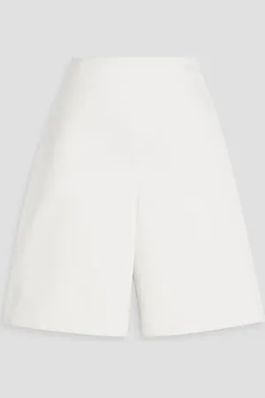 By Malene Birger Marrian duchesse-satin shorts - White