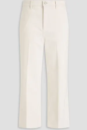 THEORY High-rise wide-leg jeans - White