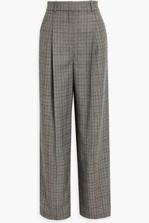 THEORY Prince of Wales checked wool straight-leg pants