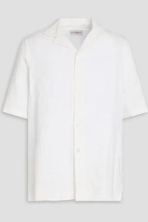 OFFICINE GENERALE Eren cotton-jacquard shirt