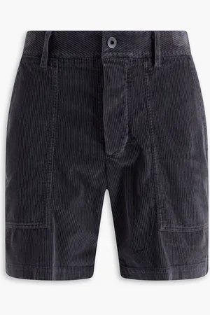 James Perse Cotton-blend corduroy shorts - Gray