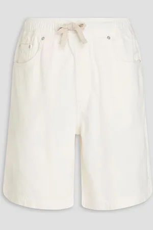 Frame Cotton drawstring chino shorts - White