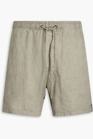 James Perse Linen drawstring shorts - Green