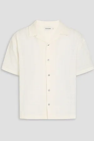 Frame Cotton-gauze shirt - White