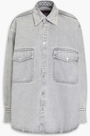 PETAR PETROV Get Up denim shirt jacket - Gray