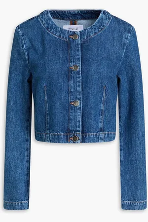 Derek Lam Ezra cropped denim jacket - Blue