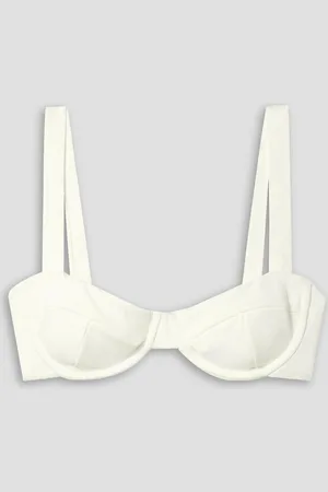 Haight Gaia underwired stretch-crepe bikini top - White