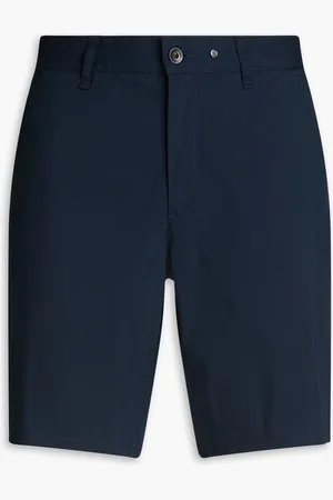RAG&BONE Perry cotton-blend poplin shorts - Blue