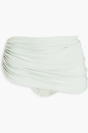 Norma Kamali Diana ruched bikini briefs - Green