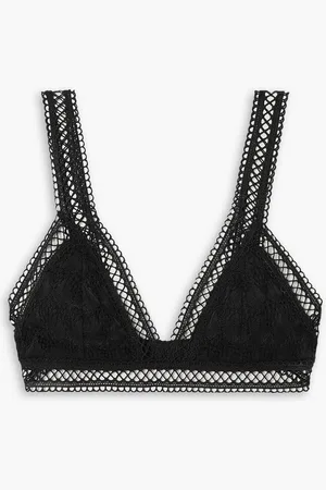 Waimari Loulou guipure lace-trimmed crochet-knit bra top